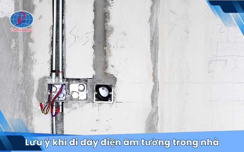 Lưu ý khi đi dây điện âm tường trong nhà