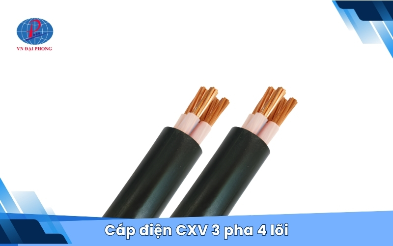 Cáp điện CXV 3 pha 4 lõi